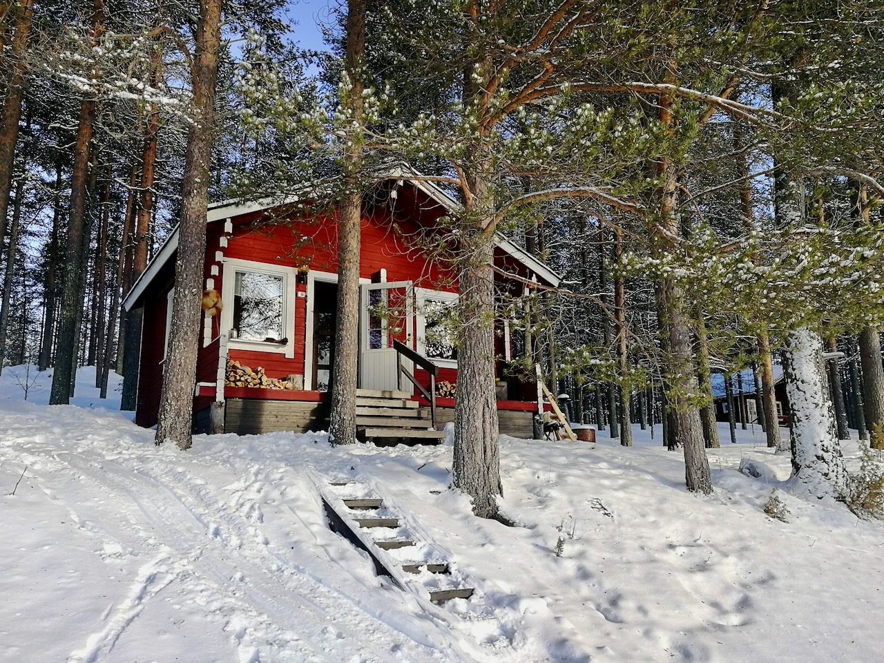Sauna talvella